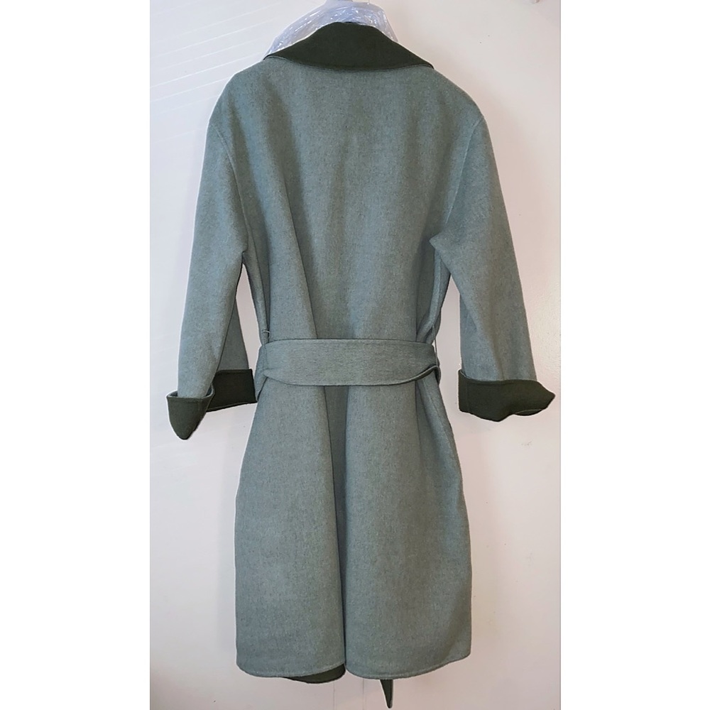 Alice + Olivia Tomiko Gorgeous Reversible Cashmere & Wool Blend Long Coat - Picture 9 of 16